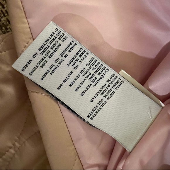 NWT Kate Spade L Relaxed Belted Quilted Anorak Coat Khaki - Picture 4 of 9